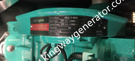 ژنراتور گاز طبیعی 3 فاز 220KW 275KVA با موتور کامینز