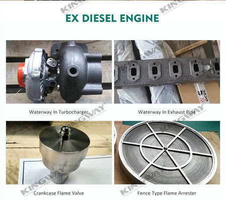 موتور دیزل 45kva 400v 50hz 3 فاز 4 ضد انفجار سیم DNV2.7-1 گواهینامه فریم بلند ATEX ژنراتور دیزل برای منطقه 2