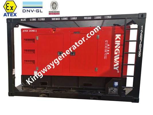 مجهز به دریچه های ضد انفجار دیگر قطعات ضد انفجار ترکیب فناوری سازگاری 80KW ژنراتور دیزل