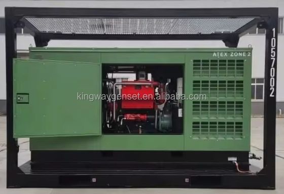 3phase DNVGL 2.7-1 skid frame ATEX گواهینامه 260 CFM 425CFM کمپرسور هوا ضد انفجار پلتفرم دریایی