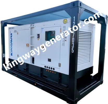 ژنراتور دیزل خاموش ضد انفجار 100KVA منطقه II نصب شده در DNV 2.7-1 برای میدان های نفتی و گاز دریایی