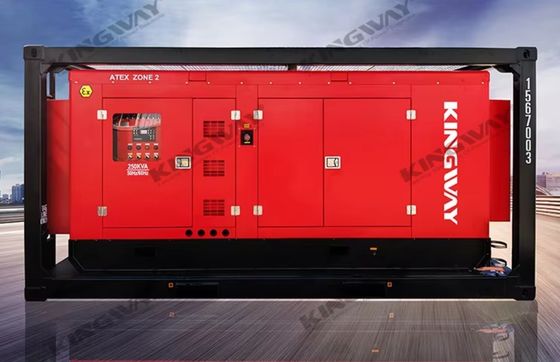 ATEX منطقه دوم 3 فاز نفت و گاز میدان دیزل ژنراتور مجموعه 60KVA ضد انفجار دیزل ژنراتور قاب یکپارچه ماشین