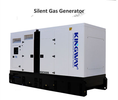 بنای خاموش 1000kw 400v 50hz 3 فاز 4 سیم گاز طبیعی 1250kva ژنراتور موتور گاز