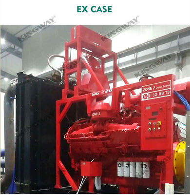 عرضه 400v 50hz 3 فاز 4 سیم 300kva موتور دیزل exproof ATEX منطقه 2 درجه dnv ژنراتور دریایی
