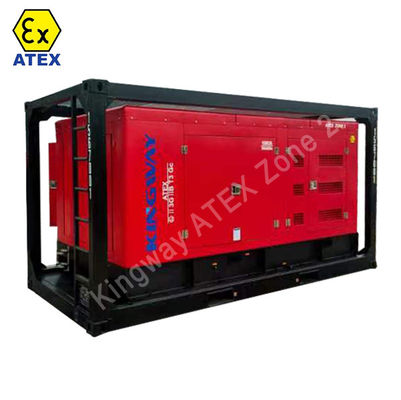 گواهینامه ATEX 3 فاز DNVGL 2.7-1 فریم اسکید 400kva منطقه2 سیستم ژنراتور دیزل ضد انفجار