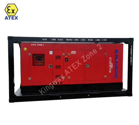 گواهینامه ATEX 3 فاز DNVGL 2.7-1 فریم اسکید 400kva منطقه2 سیستم ژنراتور دیزل ضد انفجار
