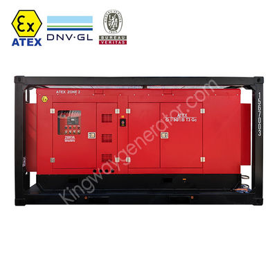 استفاده از معدن منطقه خطرناکی گواهینامه ATEX 500kw 625kva منطقه2 مجموعه ژنراتور ضد انفجار دیزل DNVBV LR 2.7-1 فریم اسکید