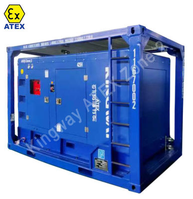 OEM سفارشی ATEX 3phase 200kw zone2 مجموعه ژنراتور دیزل ضد انفجار DNVGL 2.7-1 موتور سرویس پلت فرم اسکید فریم
