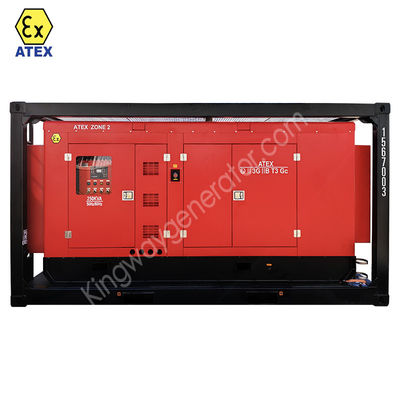 DNV2.7-1 پلت فرم فریم اسکید گواهینامه ATEX 3phase 800kw 1000kva zone2 موتور سرویس ژنراتور ضد انفجار دیزل