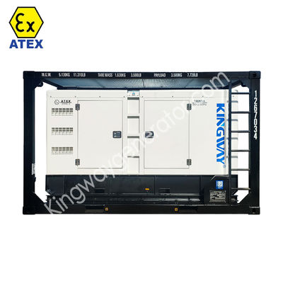 DNV2.7-1 پلت فرم فریم اسکید گواهینامه ATEX 3phase 800kw 1000kva zone2 موتور سرویس ژنراتور ضد انفجار دیزل