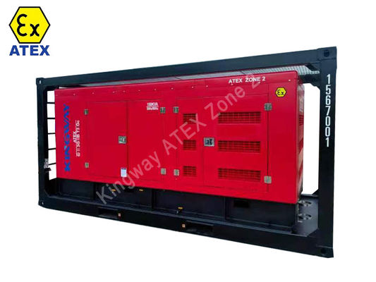 ژنراتور ضد انفجار منطقه 2 گواهینامه ATEX 3phase 400kw 500kva DNVGL 2.7-1 فریم زنده سازی خدمات دریایی