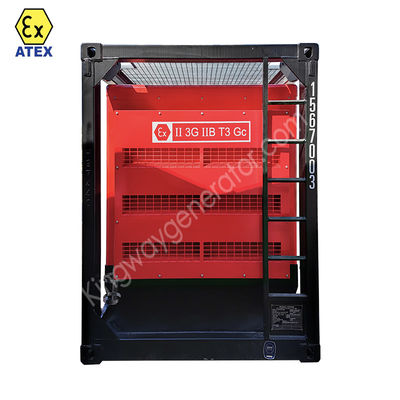 کمپرسور هوا 375cfm ضد انفجار منطقه 1 منطقه 2 با فریم بلند DNV2.7-1 و گیرنده شعله برای زمینه های نفت و گاز