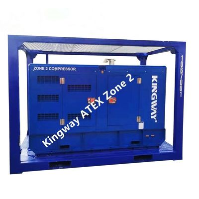 60KVA Kingway ATEX منطقه 2 گواهینامه Ex Proof ژنراتور دیزل با استانداردهای DNV فریم بلند کردن خدمات دریایی