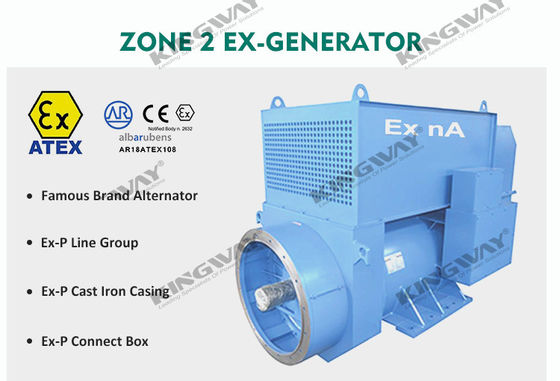 ژنراتور دیزل خاموش 300KVA Kingway ضد انفجار ATEX Zone 2 تجهیزات
