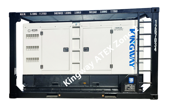 مجموعه دیزل ژنراتور 60 هرتزی دارای گواهینامه Kingway ATEX Zone 2 ضد انفجار بی صدا