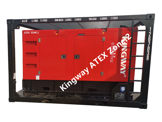 مجموعه دیزل ژنراتور بی صدا منطقه استاندارد ATEX 2 35KVA سفارشی شده است