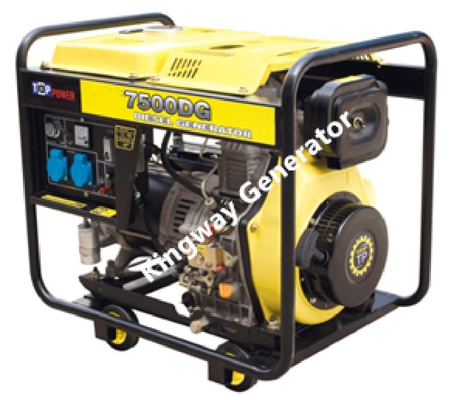 ژنراتور قابل حمل بی صدا سیار، قدرت پشتیبان دیزل ژنراتور 6 کیلو وات