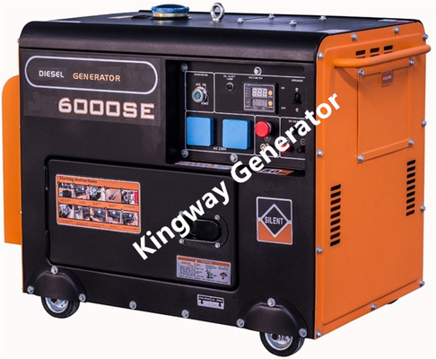 نارنجی رنگ قابل حمل ژنراتور ژنراتور بی صدا 8KVA 12Hp