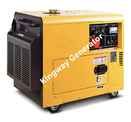 ژنراتور قابل حمل بی صدا سیار، قدرت پشتیبان دیزل ژنراتور 6 کیلو وات