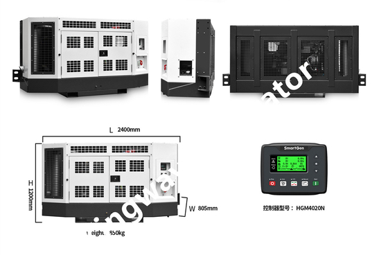 گیره 18KVA روی ژنراتور ژنراتور موتور دیزل برای کانتینرهای ریفر