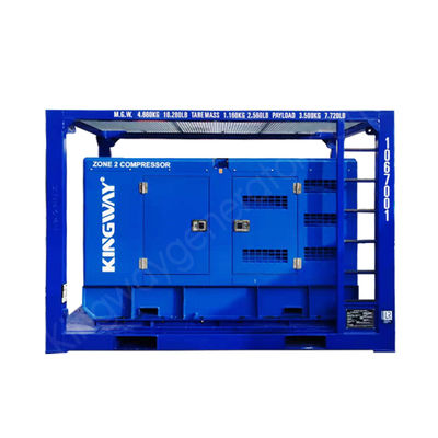 Kingway ATEX منطقه 2 کمپرسور هوا Sullair 186CFM 100Psi برای میدان های نفت و گاز دریایی
