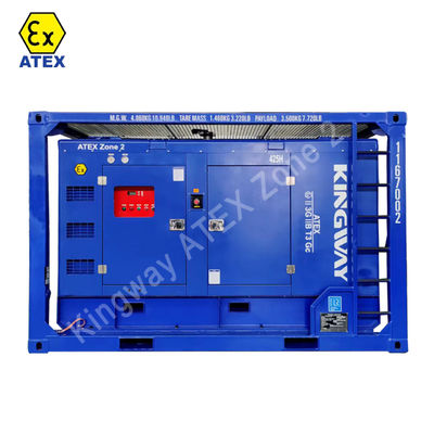 250KVA 200KW اصلاح شده ATEX صدور گواهینامه منطقه 2 Temp کلاس T3 Rigsafe انفجار ضد دیزل صنعت ژنراتور مجموعه IEC60049