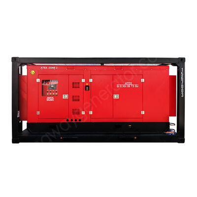 ژنراتور دیزل سایلنت ضد انفجار کینگ‌وی 500KVA ATEX Zone 2 T3 با قاب بالابر گواهی شده DNV