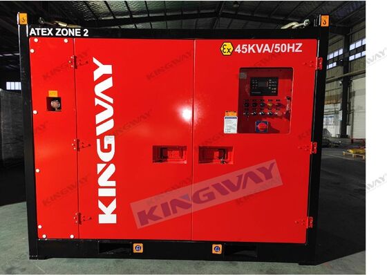 مجموعه ژنراتور ضد انفجار دریایی 100 کیلو ولت آمپر با گواهینامه ATEX Zone 2 و کانتینر فراساحلی DNV 2.7-1
