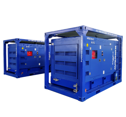 450CFM 150Psi Kingway ATEX منطقه 2 T3 ضد انفجار Sullair موتور دیزل کمپرسور هوا فریم DNV
