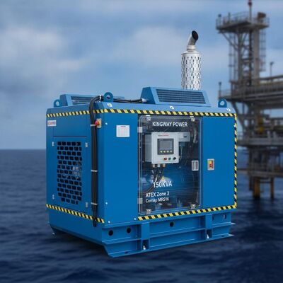 مجموعه دیزل ژنراتور Kingway 150KVA ATEX Zone 2 ComAp MRS16 با کنترل کننده هوشمند دریایی