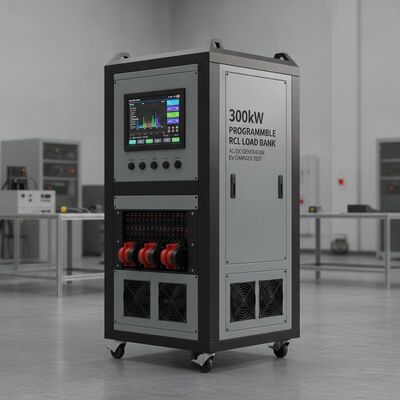 300kW قابل برنامه ریزی RCL مقاومت ایندوکتیو ظرفیت بار بانک با صفحه لمسی AC DC ژنراتور EV شارژر تست